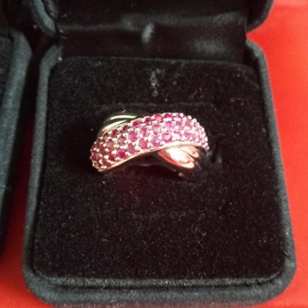 BEAUTIFUL SALE RINGS STERLING SILVER RINGS WITH RU - Picture 6 of 7